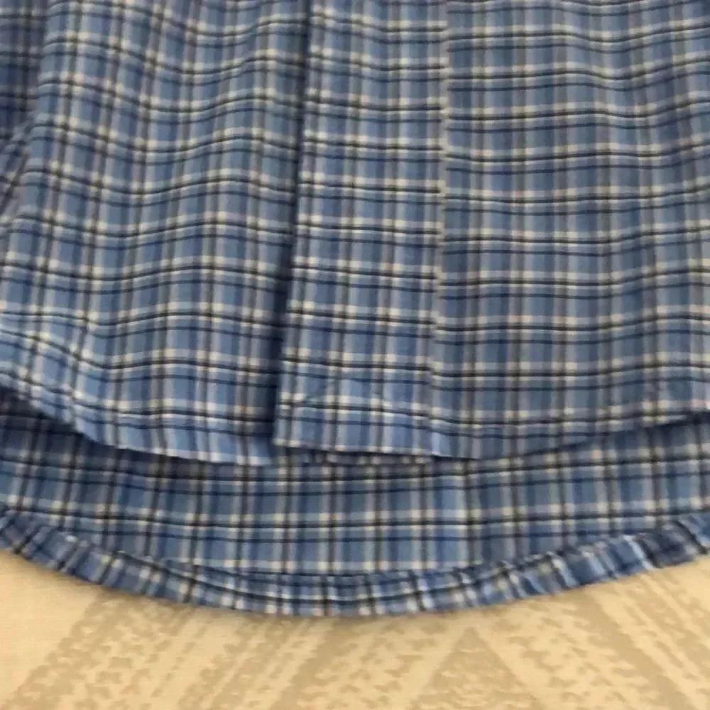 Ralph Lauren Boys Light Blue Checkered Button Down